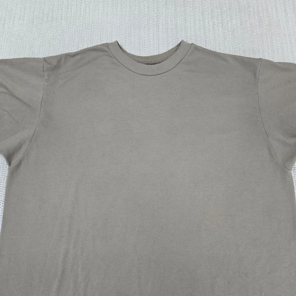 Skilcraft Shirt Mens Large Brown DLA Troop Support Military Undershirt Army Sand